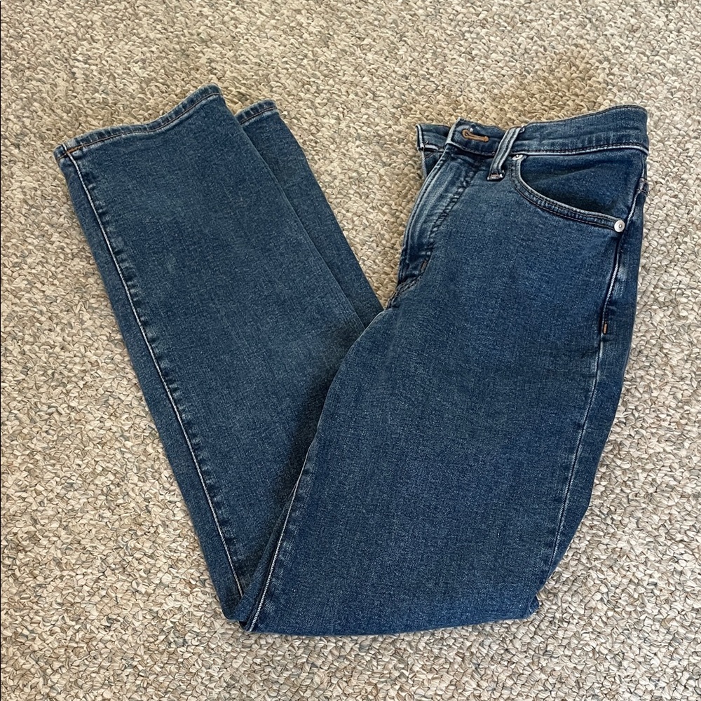 Madewell Blue Women's Jeans- perfect vintage straight jean (size 24)